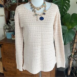 Ruby Moon Anthropologie Cream Knit Sweater S